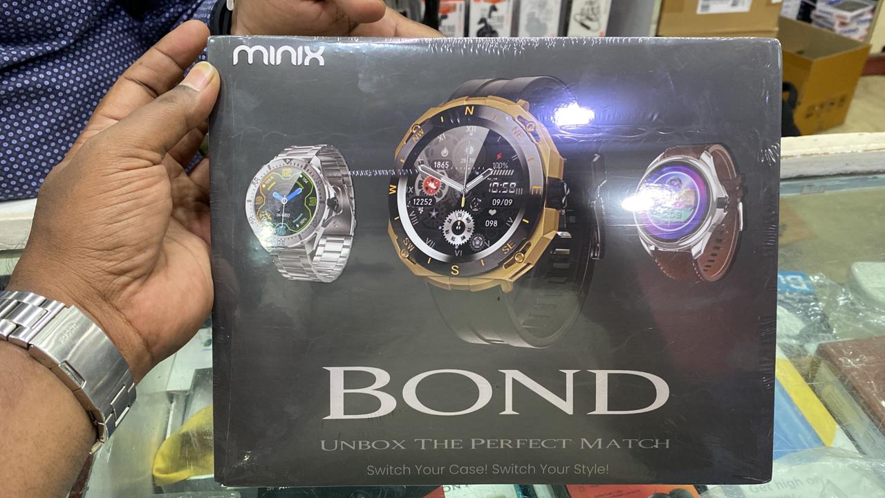 Minix BOND 1.32 Newly Launched Smartwatch With 3 interchangeable