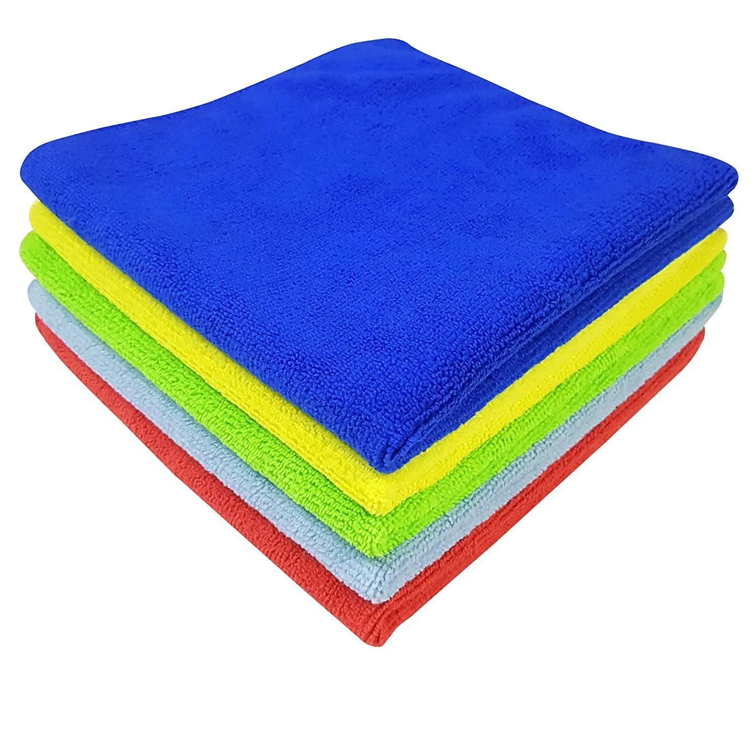 Multicolour Microfibre Multi-purpose Cloth, Pack of 50