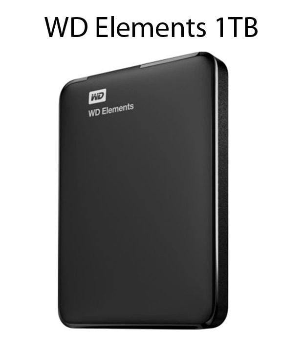 Western Digital Elements 1TB USB 3.0 Portable External Hard Drive