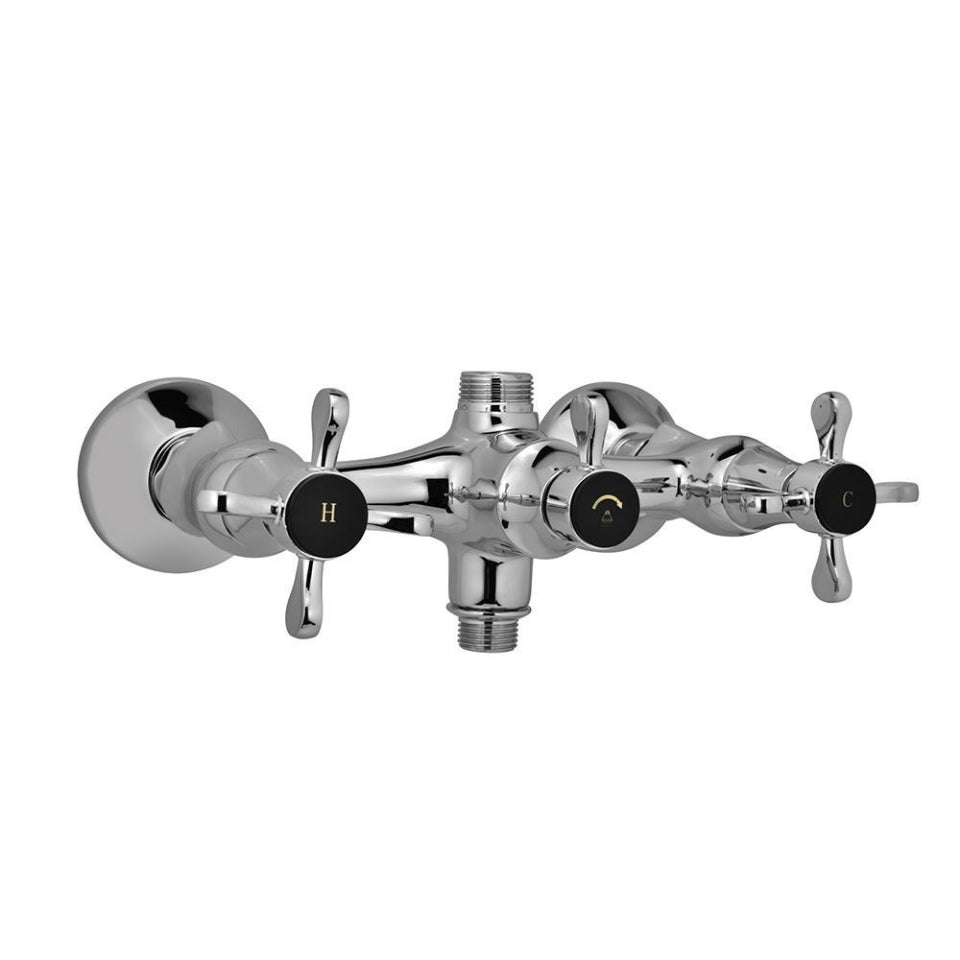 Jaquar Queen's Prime Exposed Wall Mixer - Chrome QQP-CHR-7215PM-Concealed Stop Cocks-dealsplant