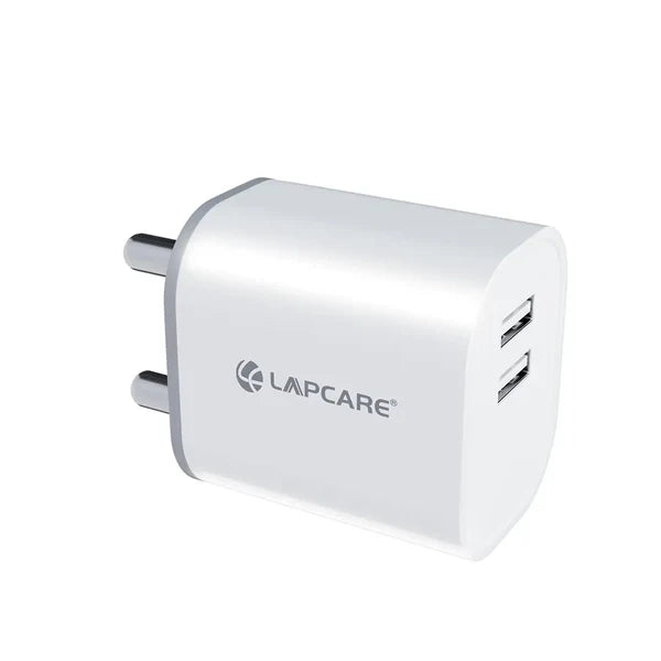 Lapcare Quick Wall Charger 2.4Amp Dual USB with Micro Cable (LQW-126)-External Hard Disk-dealsplant