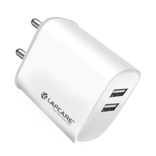 Lapcare Quick Wall Charger 2.4Amp Dual USB with Type-C Cable (LQW-111)-External Hard Disk-dealsplant