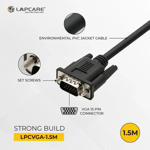 Lap care Premium VGA cable 1.5M-External Hard Disk-dealsplant