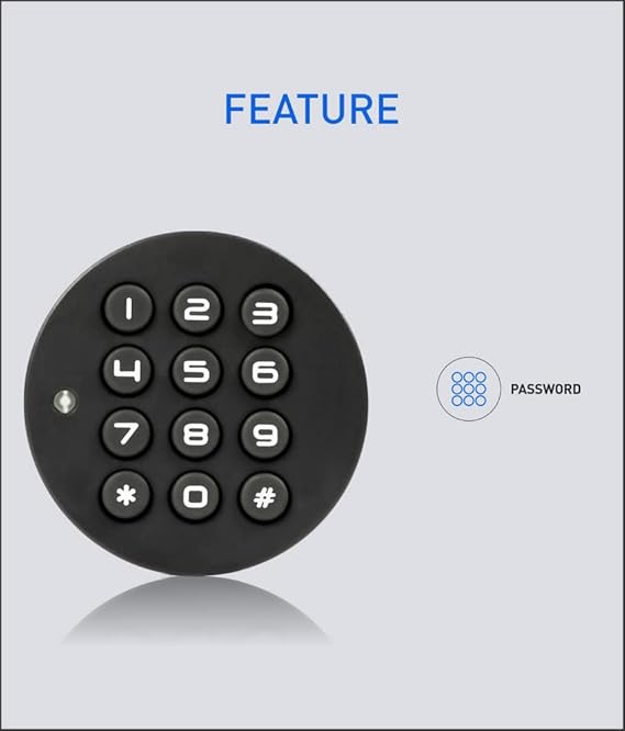 Ozone OZFL-88-P Black Digital Password Furniture Lock-Internet Security-dealsplant