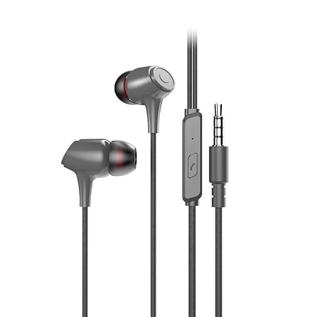 FRONTECH Wired in Ear Earphone with Mic, 3.5 mm Jack Connectivity, 10 mm Drivers and Speaker 6U++ for HD Audio Quality-Headphones-dealsplant