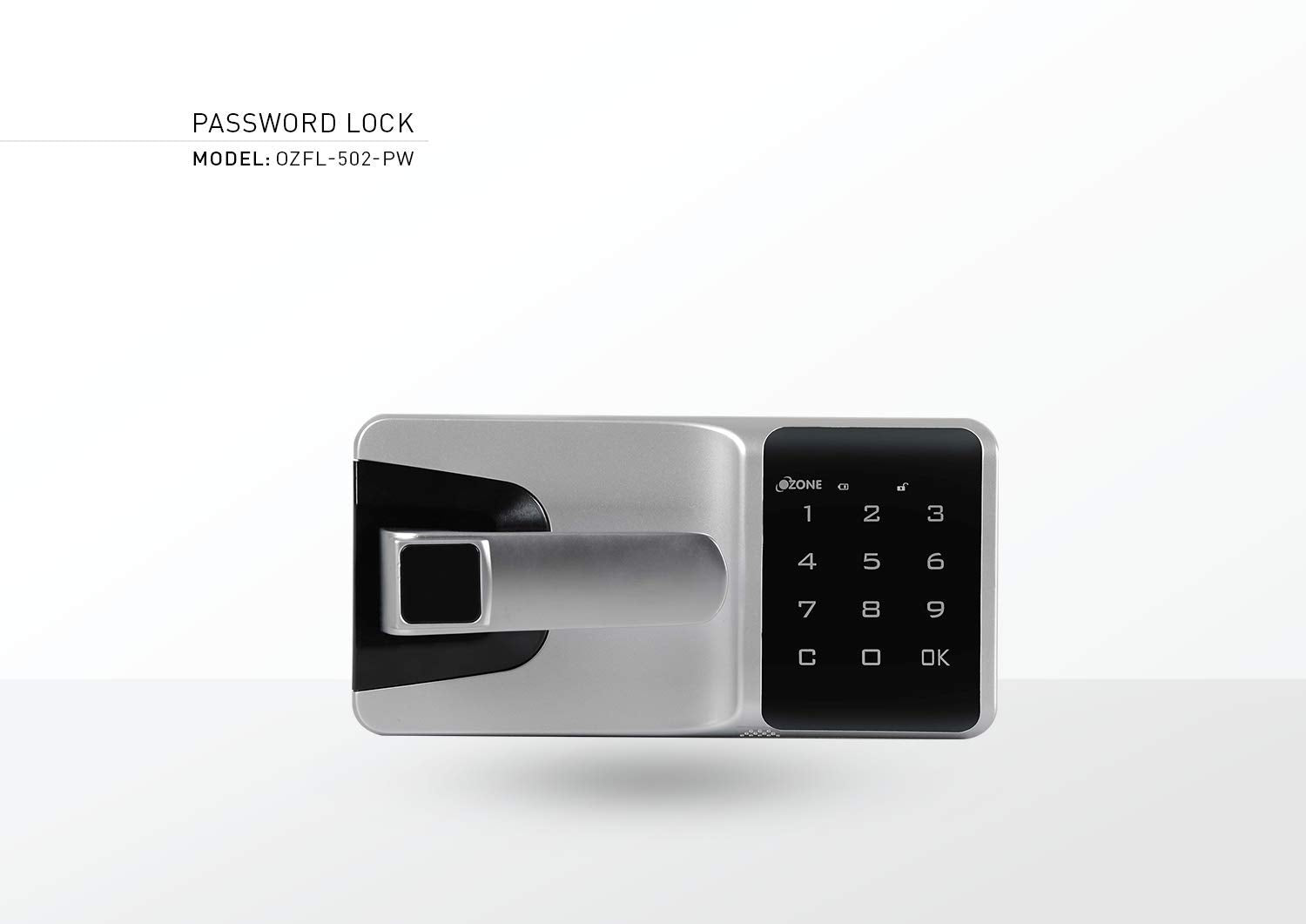 Ozone OZFL-502 Electronic Smart Furniture Lock (Black, Silver)-Internet Security-dealsplant