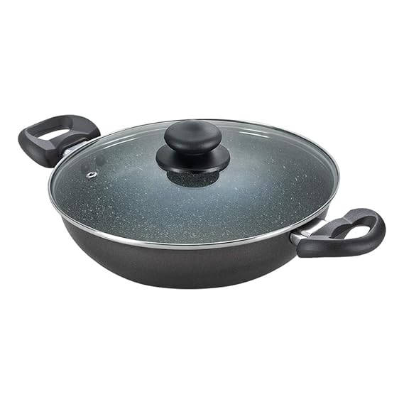 Prestige Omega Dlx Granite Kadai 240 mm with Lid 36310-dealsplant