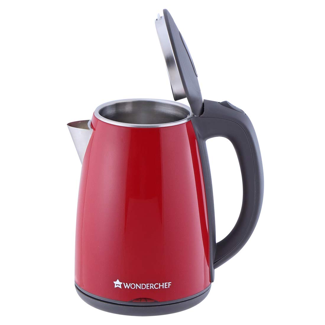 Wonderchef Crimson Edge Electric Kettle 1500W| Stainless Steel body with Auto-shut Off | 2-level Safety | Cool-touch | 1.7 Litres capacity | 2 Years Warranty | Red-Home & Kitchen Accessories-dealsplant