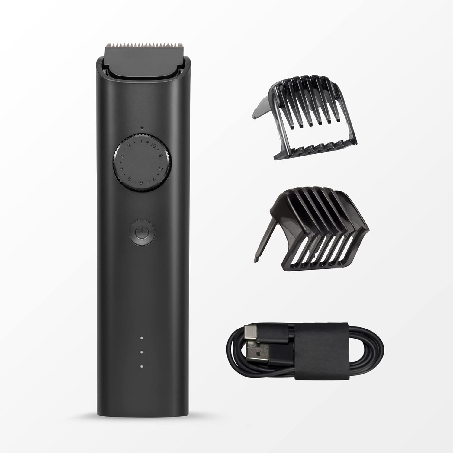 MI Xiaomi Beard Trimmer 2C With High Precision Trimming | 2 Beard Comb USB Type-C Fast Charging 0.5mm Precision 40 Length Settings 90 Min Run Time, Black-Trimmer-dealsplant