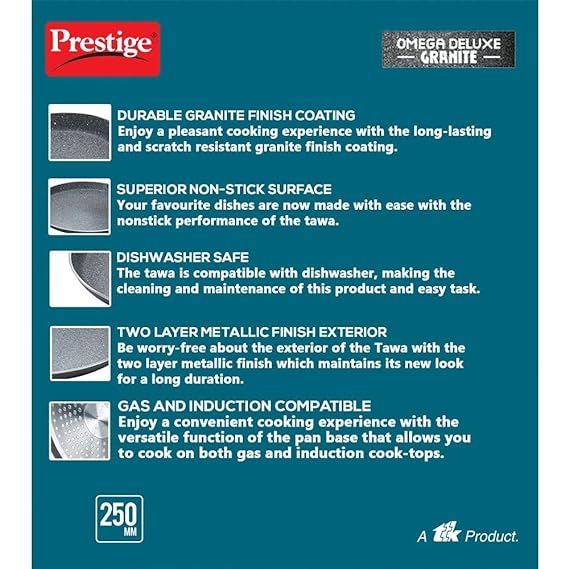 Prestige Omega Deluxe Granite Omni Tawa 250 Mm-dealsplant