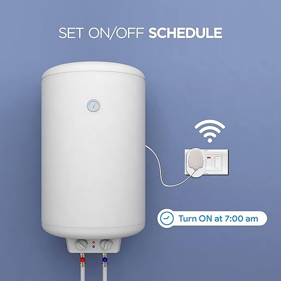 Ozone 16A Wi-Fi Smart Plug with Energy Monitoring Control Appliances from Your Smartphone Works with Alexa & Google Assistant Suitable for TVs, Electric Kettle, RO, Mobile, Chargers-Internet Security-dealsplant