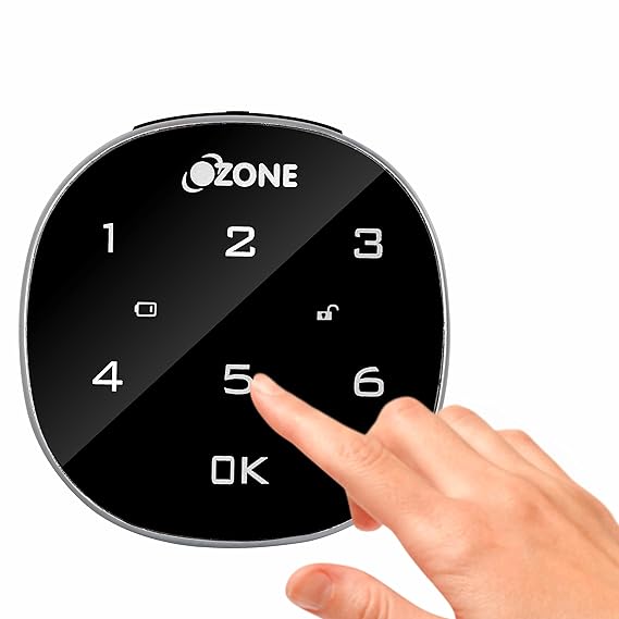 Ozone RFID Lock Compact Round and Handy, Access, RFID Locking System Smart Furniture Lock (Black) (PASSWORD)-Internet Security-dealsplant