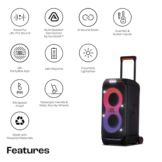 JBL Partybox 320, Portable Bluetooth 240W Party Speaker-Speaker-dealsplant