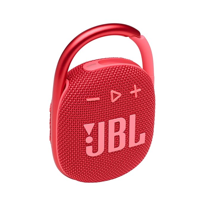 JBL Clip 4, Wireless Ultra Portable Bluetooth Speaker, Pro Sound, Integrated Carabiner, Vibrant Colors with Rugged Fabric Design, Dust & Waterproof, Type C (without Mic)-Bluetooth Speakers-dealsplant