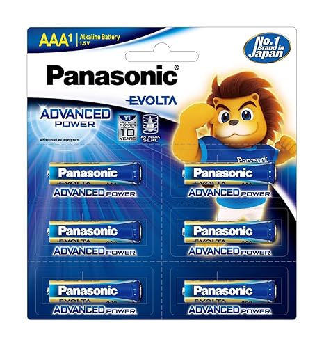 Panasonic Evolta Premium AAA Alkaline Batteries Anti-Leak Seal - 10-Year Protection - 6-Pack-Batteries-dealsplant