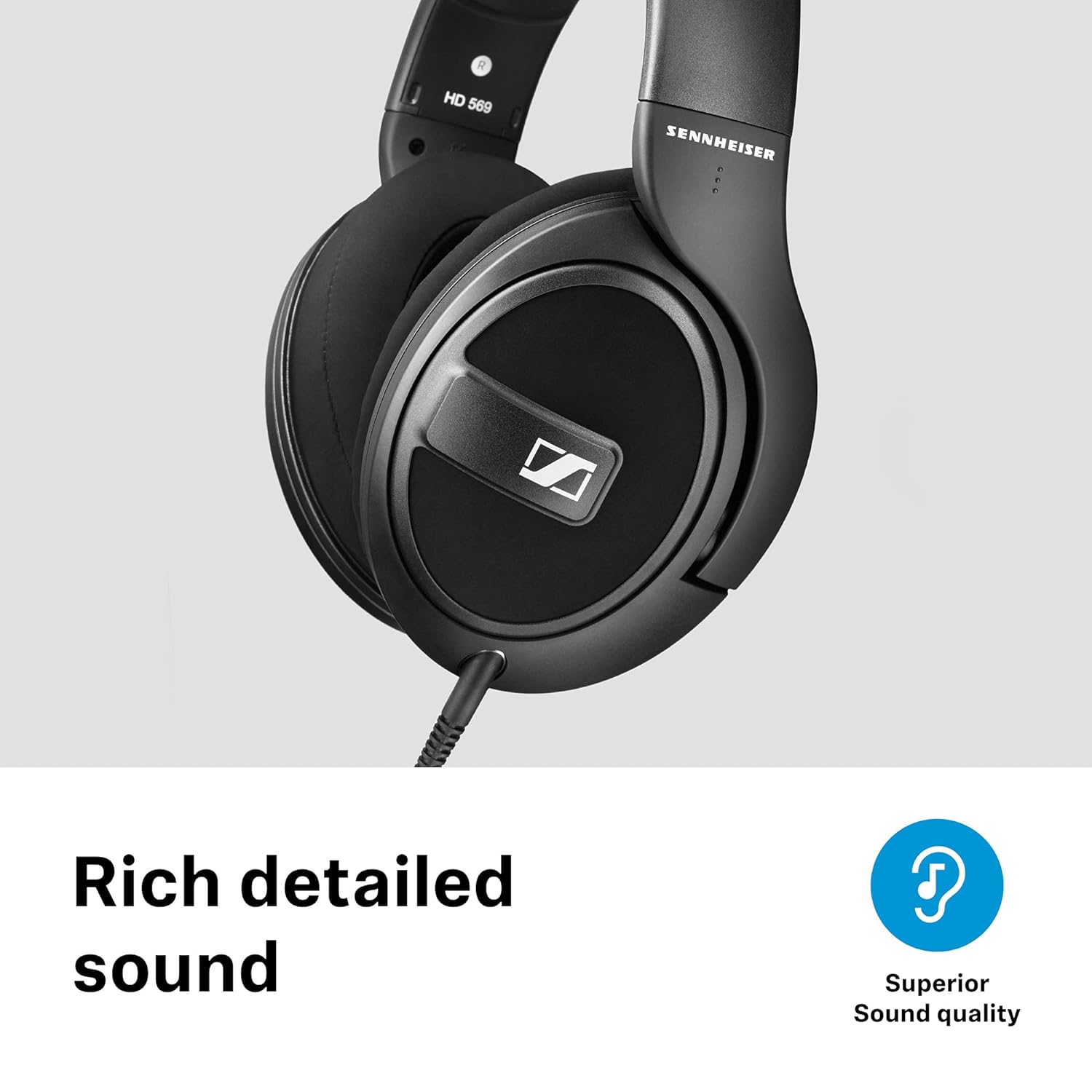 Sennheiser HD 569 Wired Over The Ear Audiophile Headphones