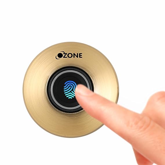 Ozone OZFL-55-F Fingerprint Access Automatic Locking System Smart Digital Furniture Lock (Antique Bronze)-Internet Security-dealsplant