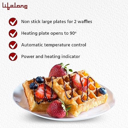 Lifelong LLWM105 Belgian Waffle Maker 750W-Waffle Maker-dealsplant