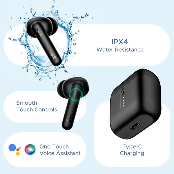 boAt Airdopes 141 Wireless Earbuds with 42 Hours Playback, ENx Technology, BEAST Mode-air pod-dealsplant