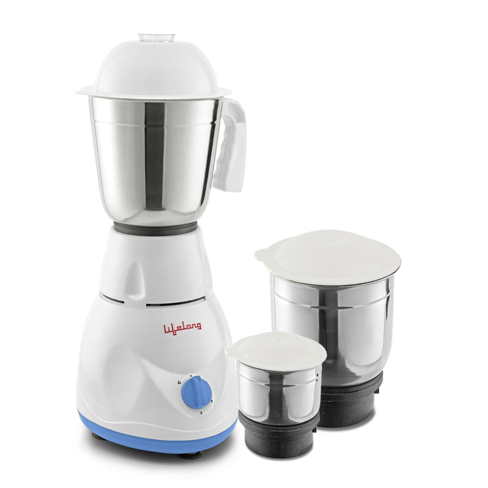 Lifelong Maxo LLMG21 500W With 3 Jars Mixer Grinder-Mixer Grinder-dealsplant