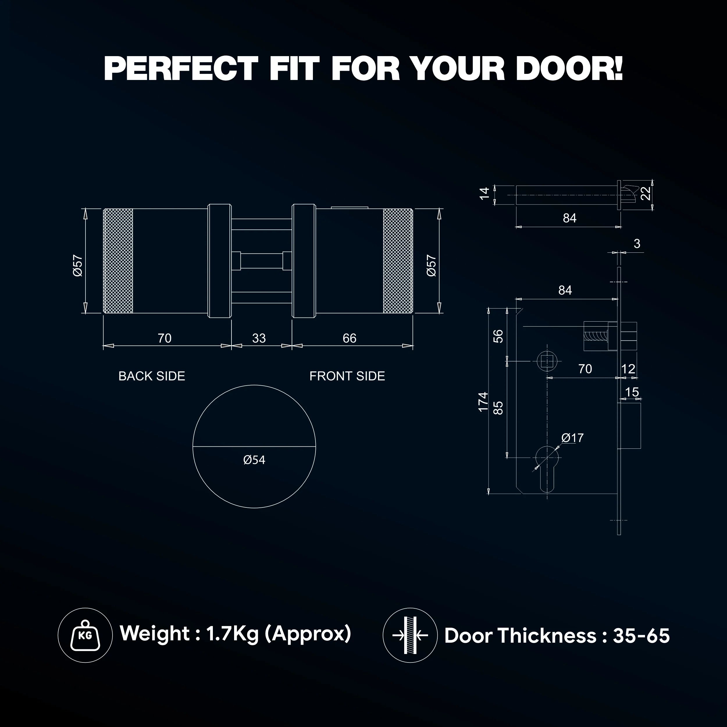 Ozone Oracle Smart Lock with Rose Plate with 5-way access | Door Thickness: 35-65 mm-Internet Security-dealsplant