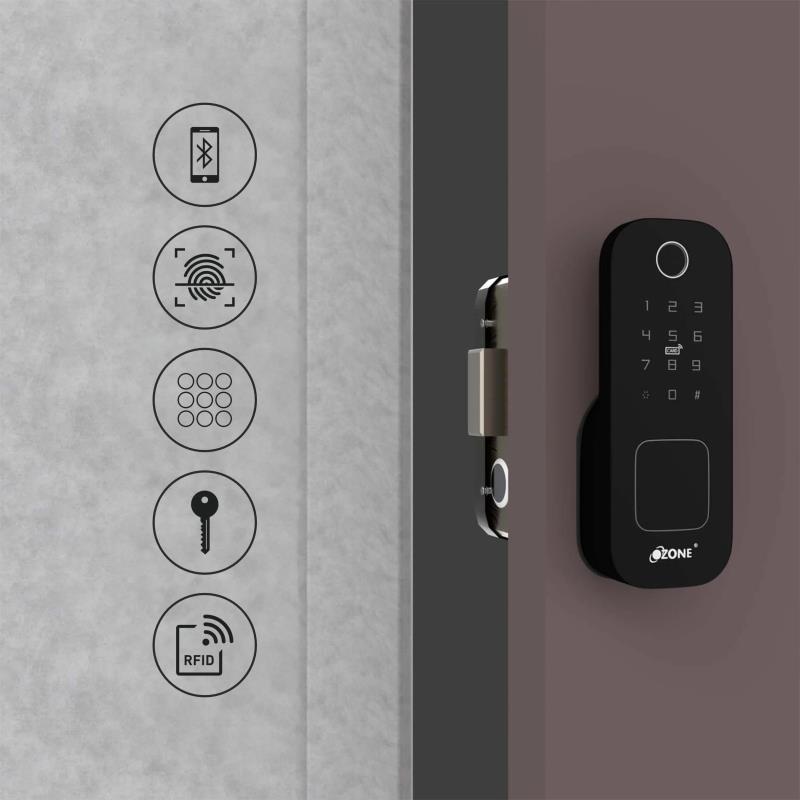 Ozone Cleo Life Wi-Fi Smart Lock with 5-way access | Door Thickness: 20-65 mm STD-Internet Security-dealsplant