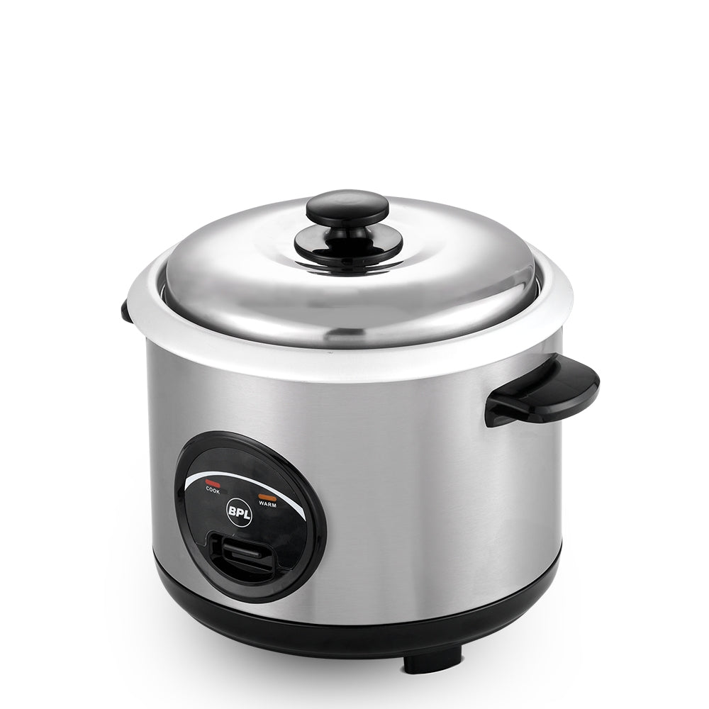 BPL Stainless Steel 1.8 ltr rice cooker BRCO001182B 700 watt (5-YEARS Warranty)-Rice Cooker-dealsplant