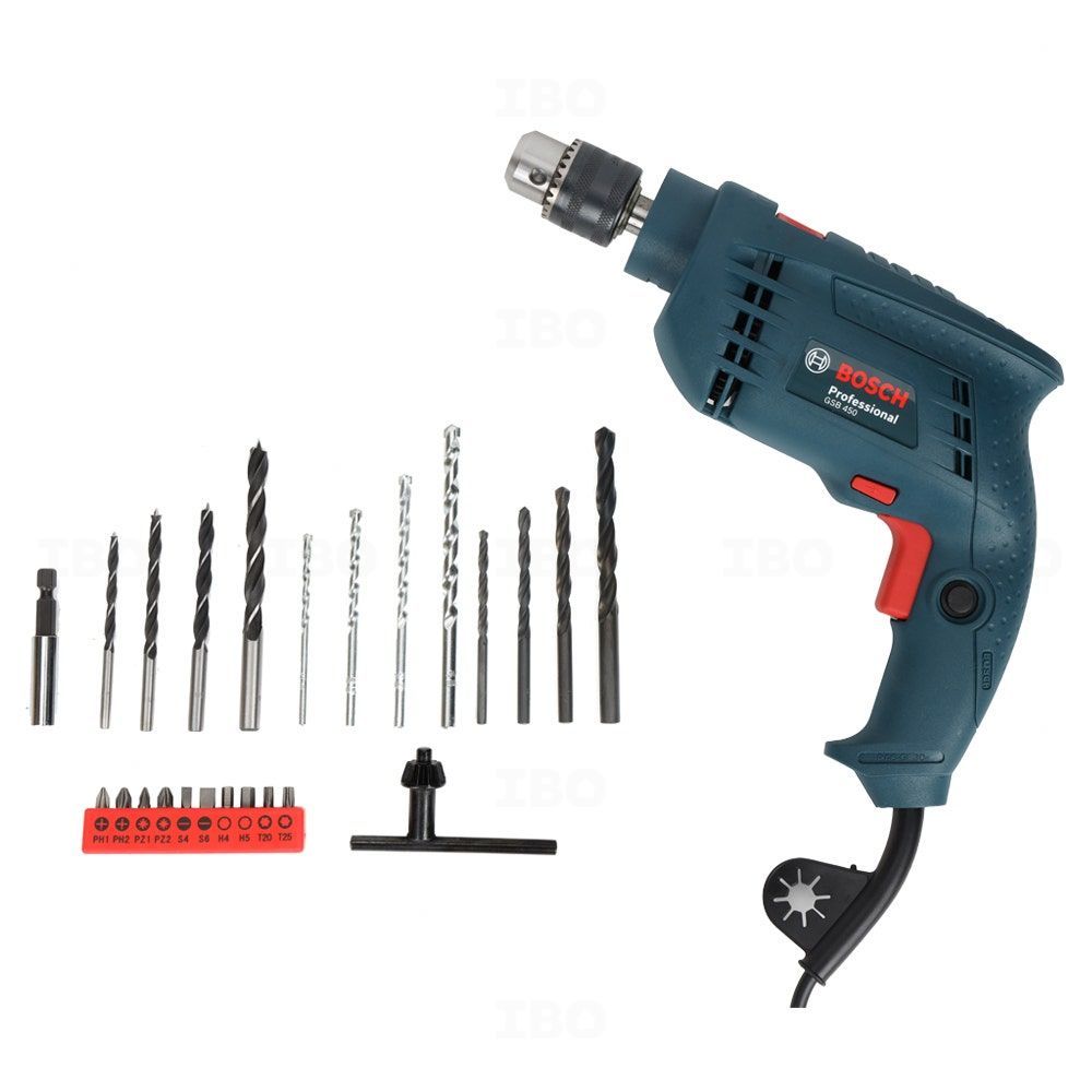 Bosch GSB 450 Wrap Set 450 watts 10 mm Impact Drill-POWER TOOL Impact Drill-dealsplant