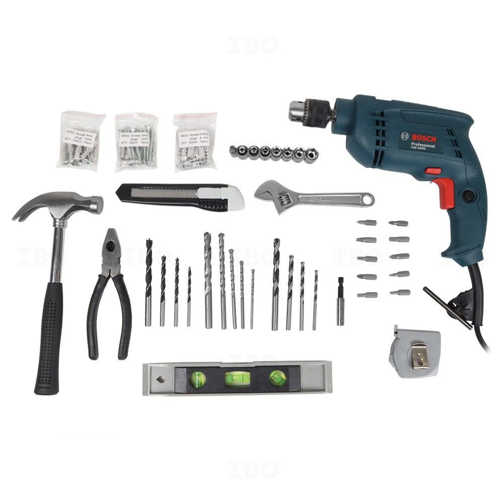 Bosch GSB 500 RE Kit 500 W Power Tool Kit-Power Tool Kit-dealsplant