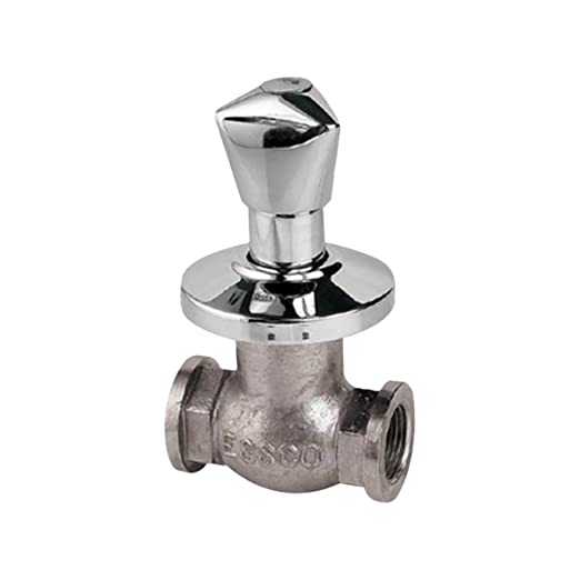 Essco Marvel Flush Cock With Wall Flange 25mm Size Plain Knob Excellent Quality-Flush Cock-dealsplant