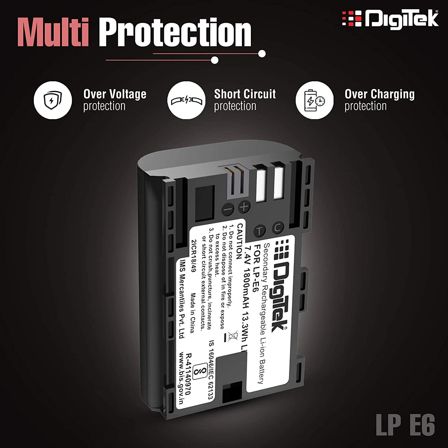 DIGITEK® NB-11L Lithium-ion Rechargeable Battery for DSLR Camera, Compatibility - IXUS 125HS, 240HS, Powershot A1200, A2200, A2300, A2400, A3200, A3300 is, A3400 is (NB-11L) (6 month warranty)-Camera Battery Chargers-dealsplant