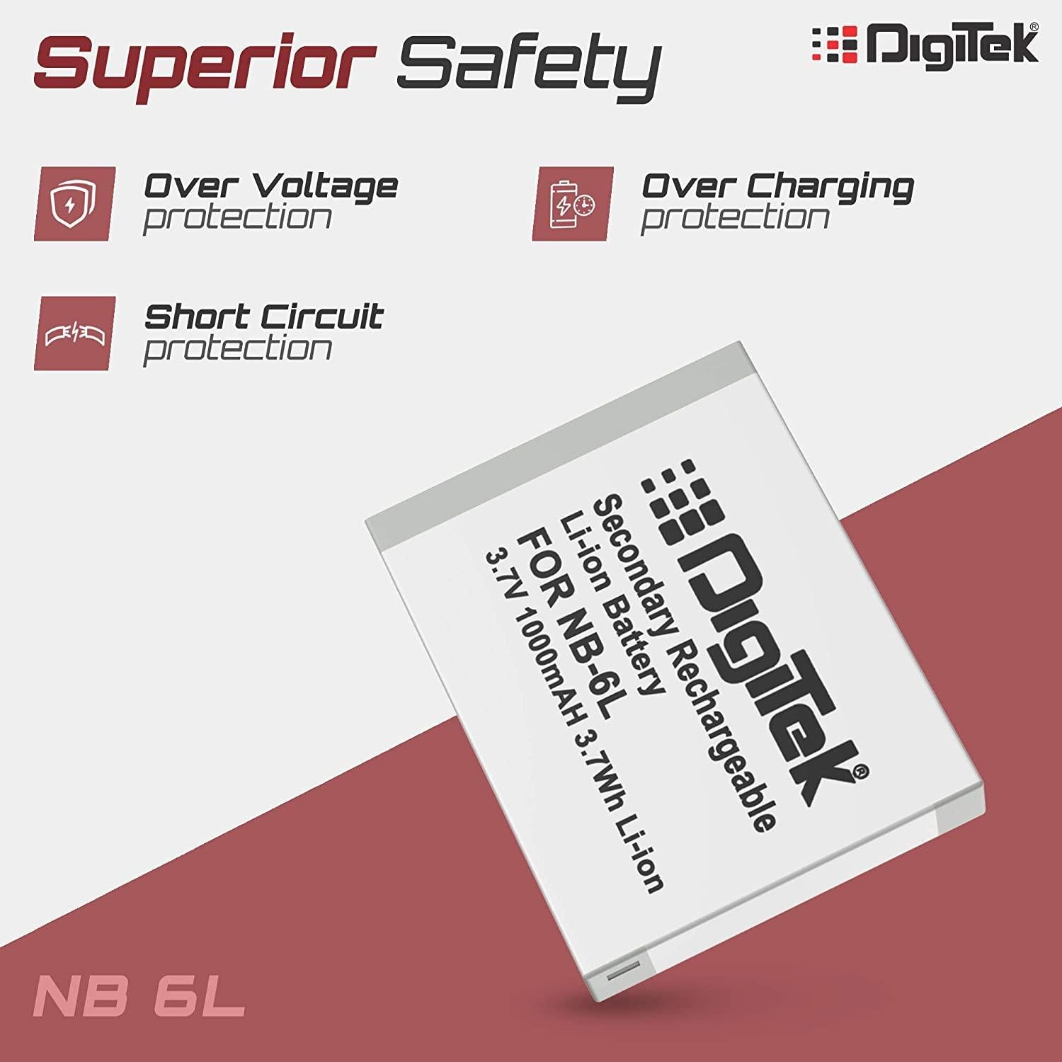 DIGITEK® NB-11L Lithium-ion Rechargeable Battery for DSLR Camera, Compatibility - IXUS 125HS, 240HS, Powershot A1200, A2200, A2300, A2400, A3200, A3300 is, A3400 is (NB-11L) (6 month warranty)-Camera Battery Chargers-dealsplant