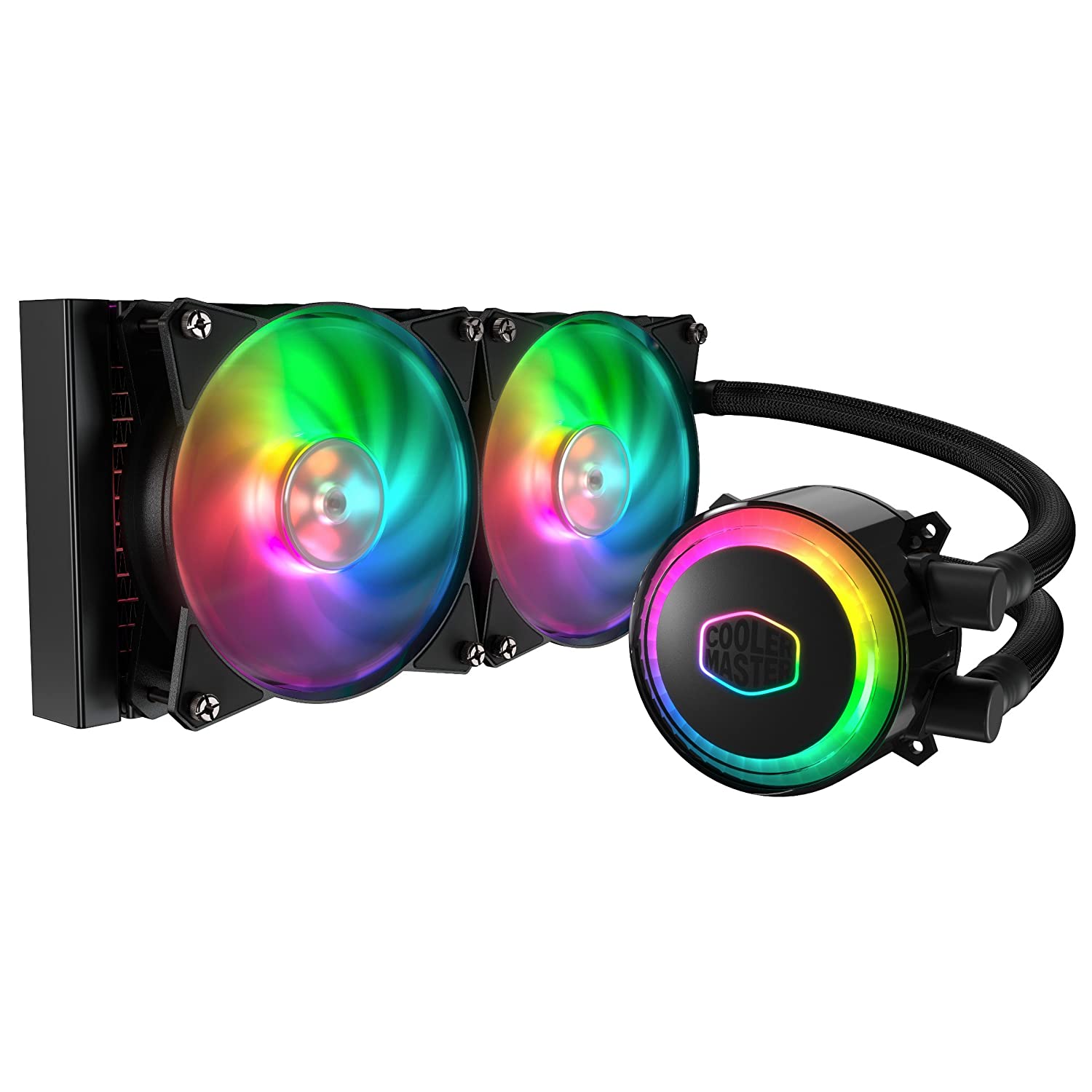 Cooler Master MasterLiquid ML240R Addressable RGB All-in-one CPU Liquid Cooler Dual Chamber Intel/AMD Support Cooling-CPU Liquid Cooler-dealsplant