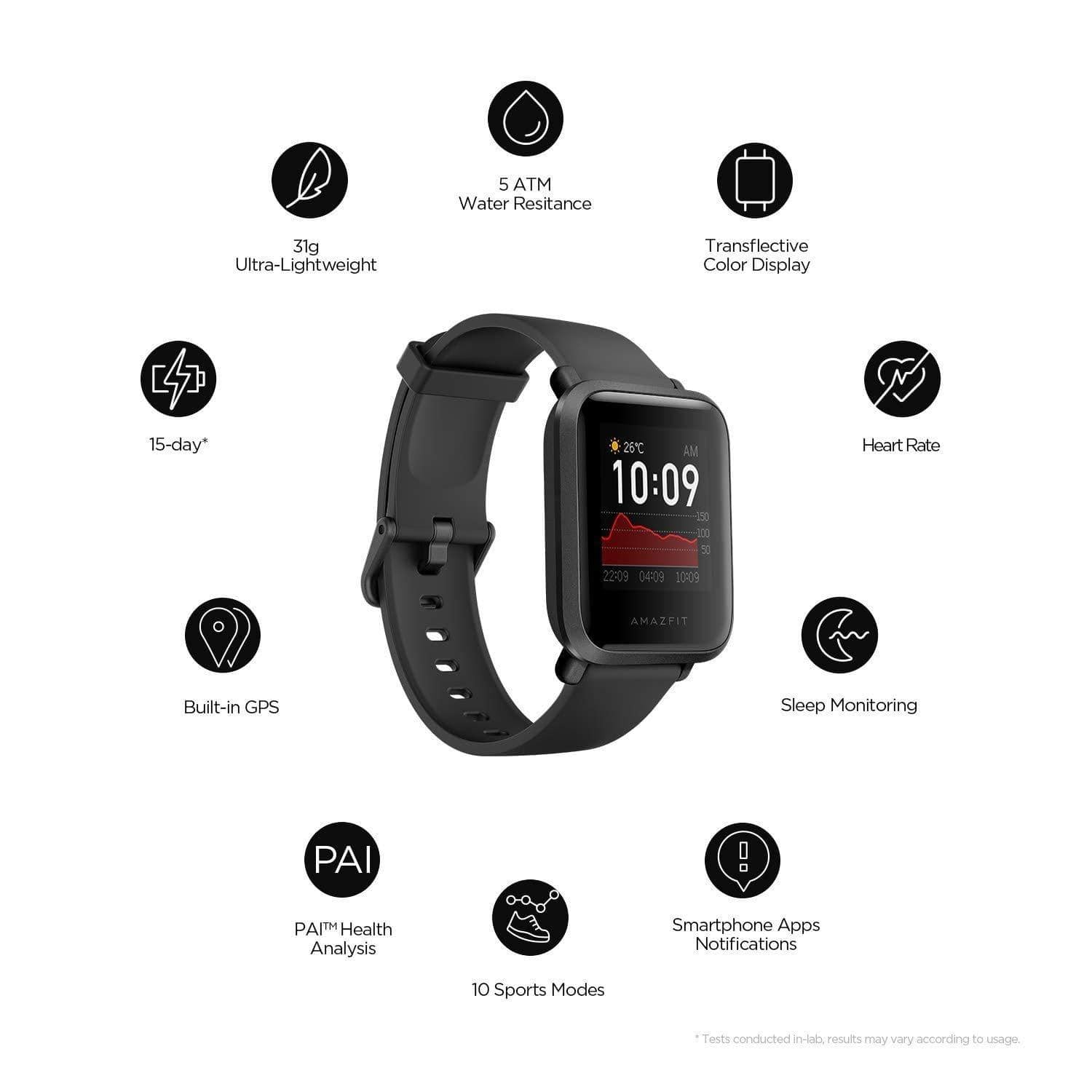 Amazfit bip discount s smartwatch 5atm