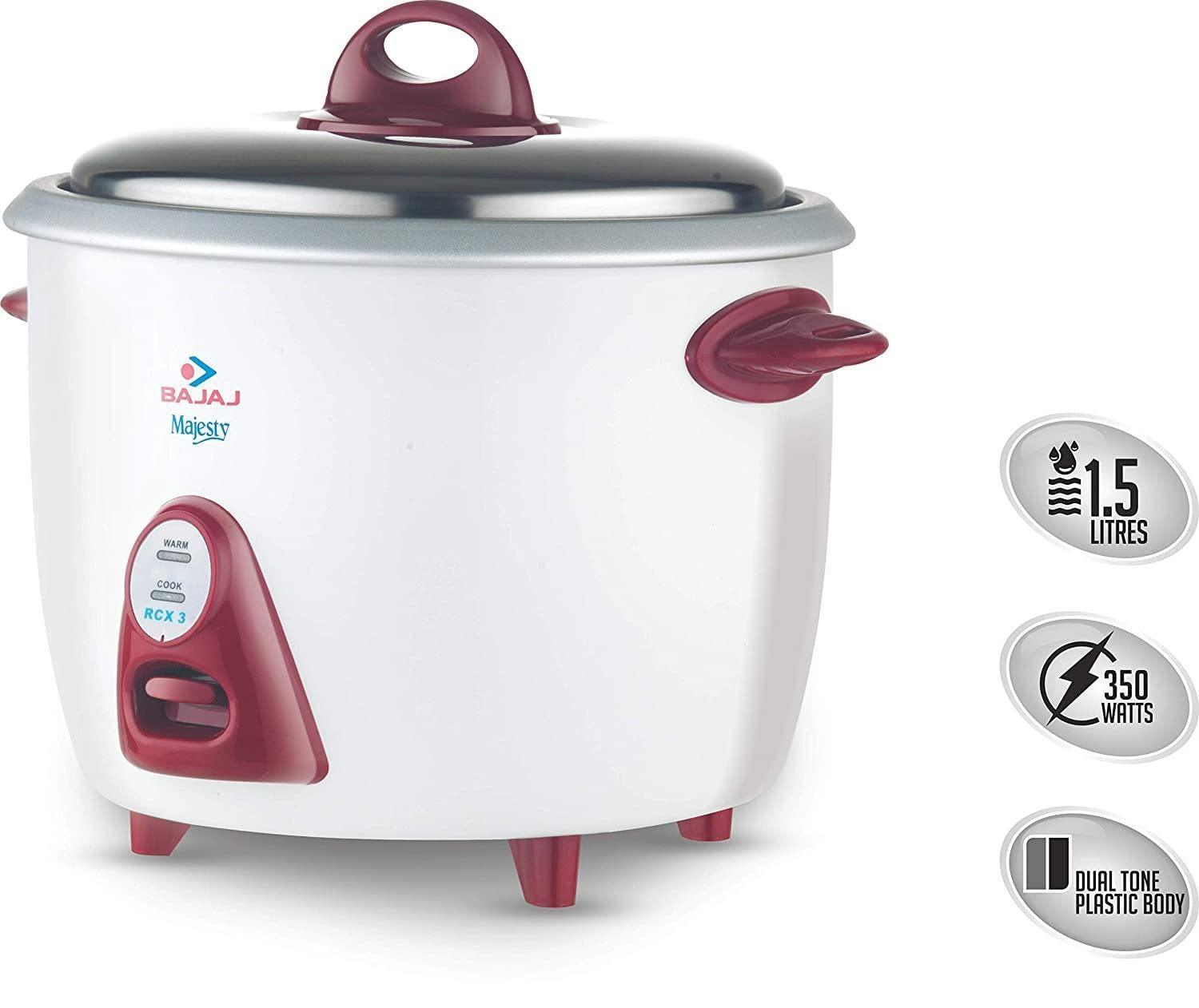 Rcx5 bajaj deals rice cooker