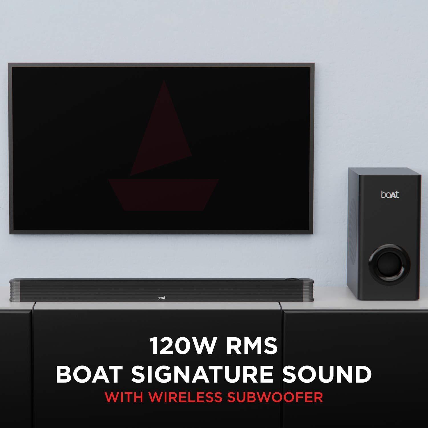 Boat aavante bar wireless best sale bluetooth soundbar speaker with subwoofer