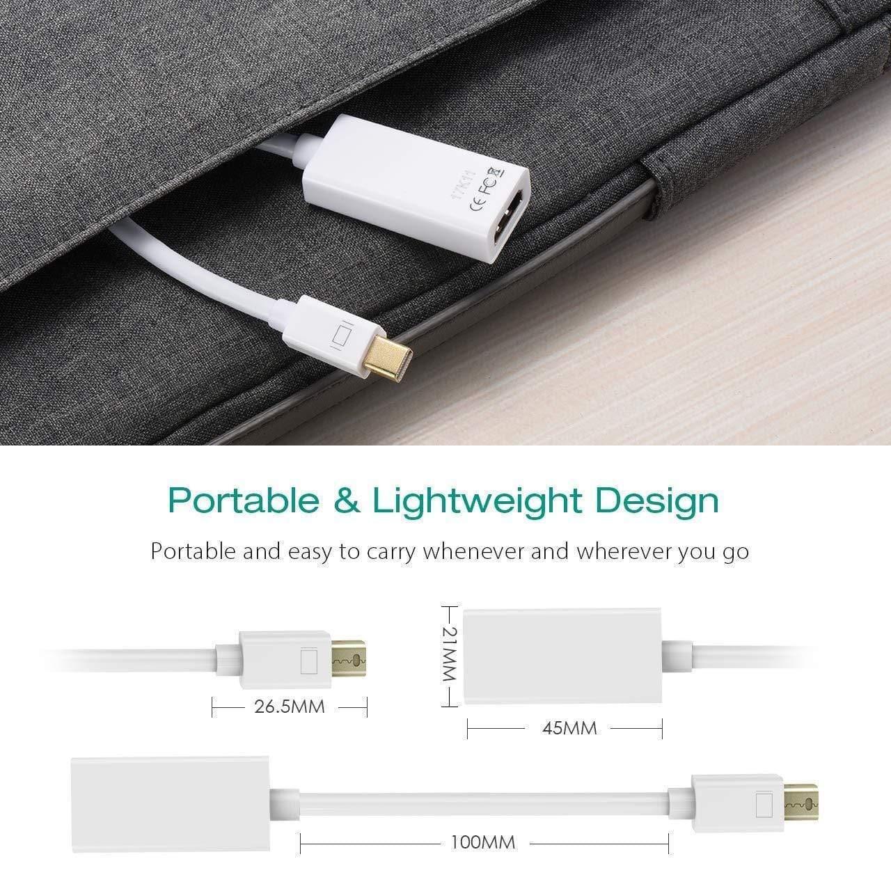 Convertidor adaptador Mini Dp a HDMI compatible con Macbook Air