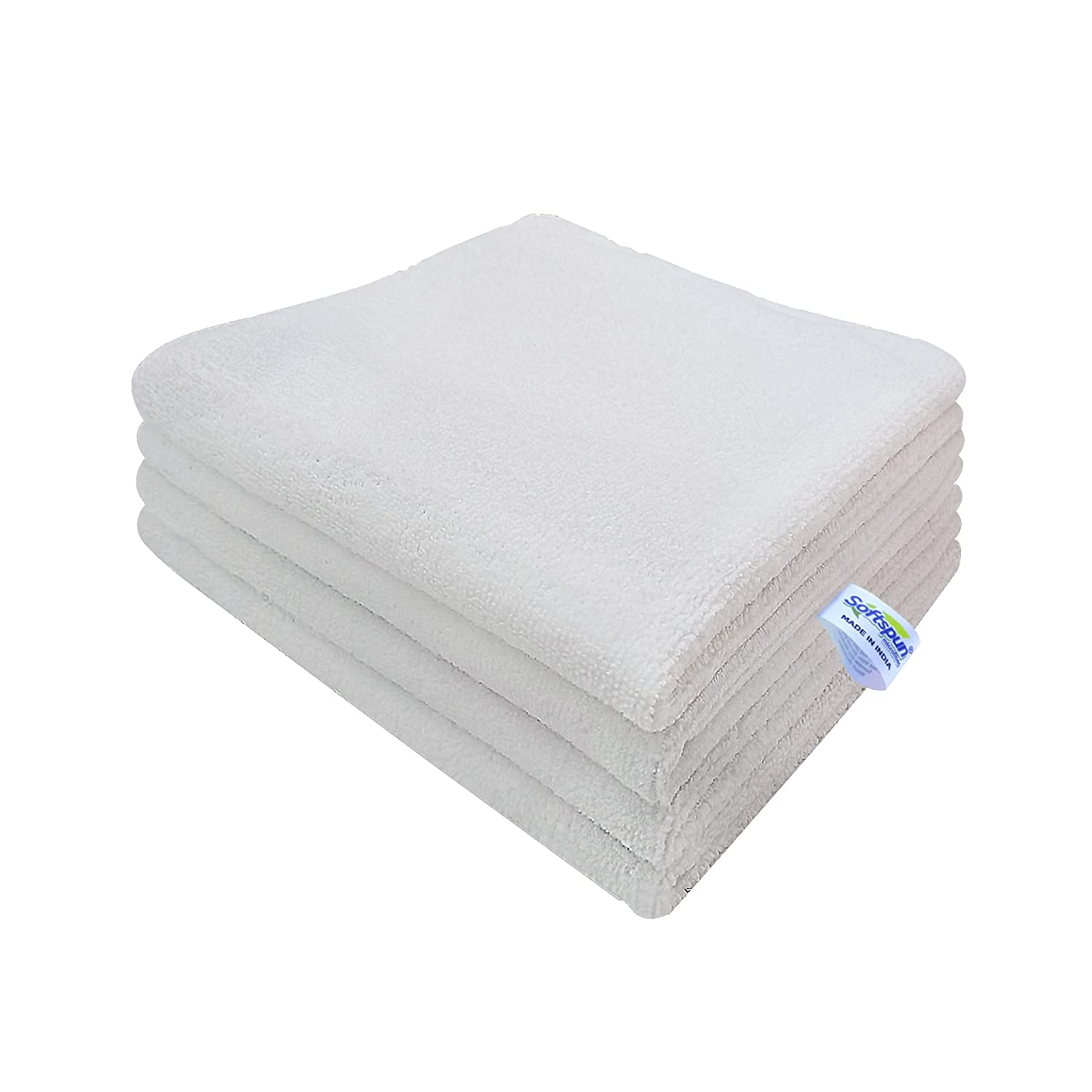 SOFTSPUN Microfiber Cloth Thick Lint & Streak-Free Multipurpose Cloths - Automotive Microfibre Towels for Car Bike Cleaning Polishing Washing &amp; Detailing-Car Accessories-dealsplant