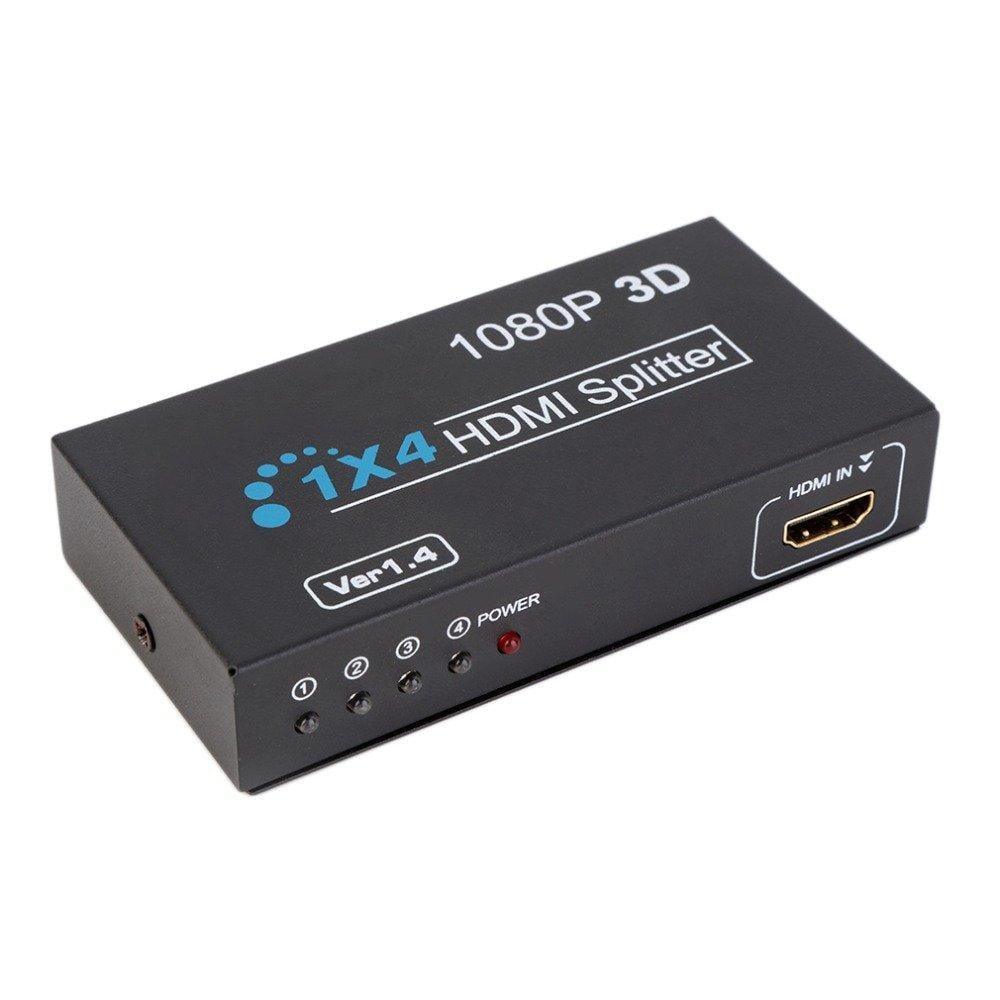 Dealsplant HDMI Splitter 1:4 Ports HDCP (1 Input to 4 Outputs)-HDMI spliter cable-dealsplant