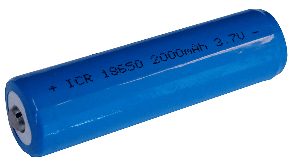Batterie lithium 18650 - 2000 mAh - 3,7 V Lot de 2 pièces