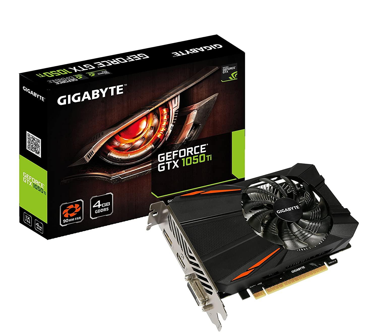 Gigabyte Geforce GTX 1050 Ti OC 4GB GDDR5 128 Bit PCI-E Graphic Card (GV-N105TOC-4GD)-GRAPHICS CARD-dealsplant