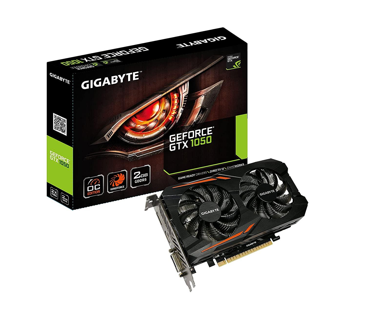 Gigabyte Geforce GTX 1050 Ti OC 4GB GDDR5 128 Bit PCI-E Graphic Card (GV-N105TOC-4GD)-GRAPHICS CARD-dealsplant