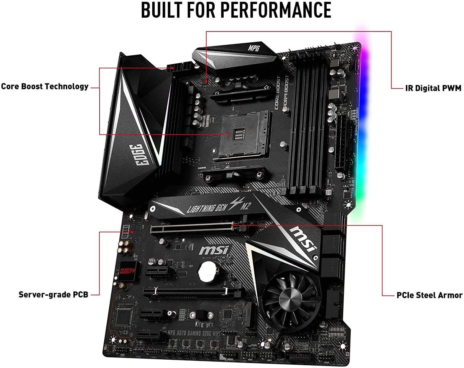 MSI MPG X570 GAMING EDGE WIFI Motherboard