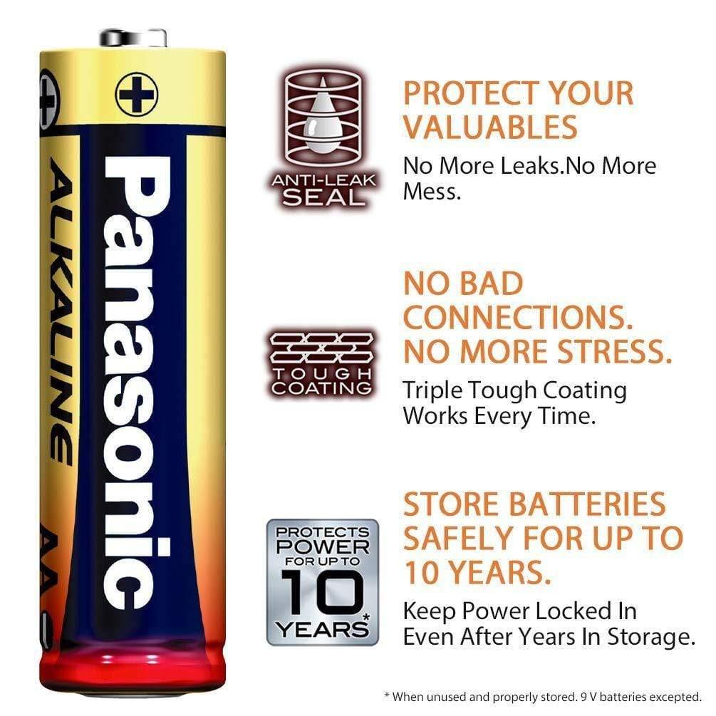 Panasonic Alkaline AAA Batteries, Pack of 4-General Purpose Batteries-dealsplant