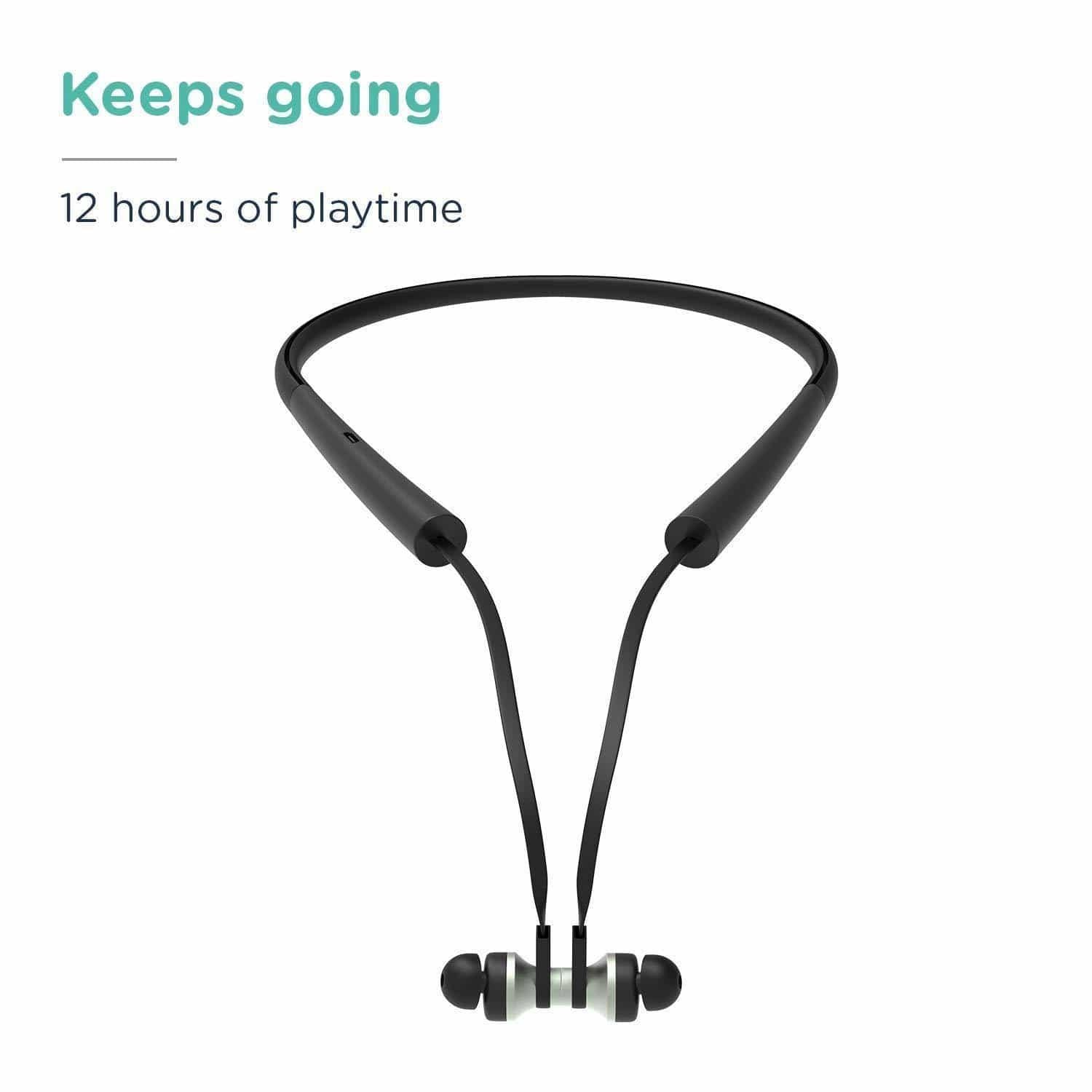 Pebble Halo Wireless Bluetooth Neckband with Deep bass Sound.-Wired Earphone-dealsplant