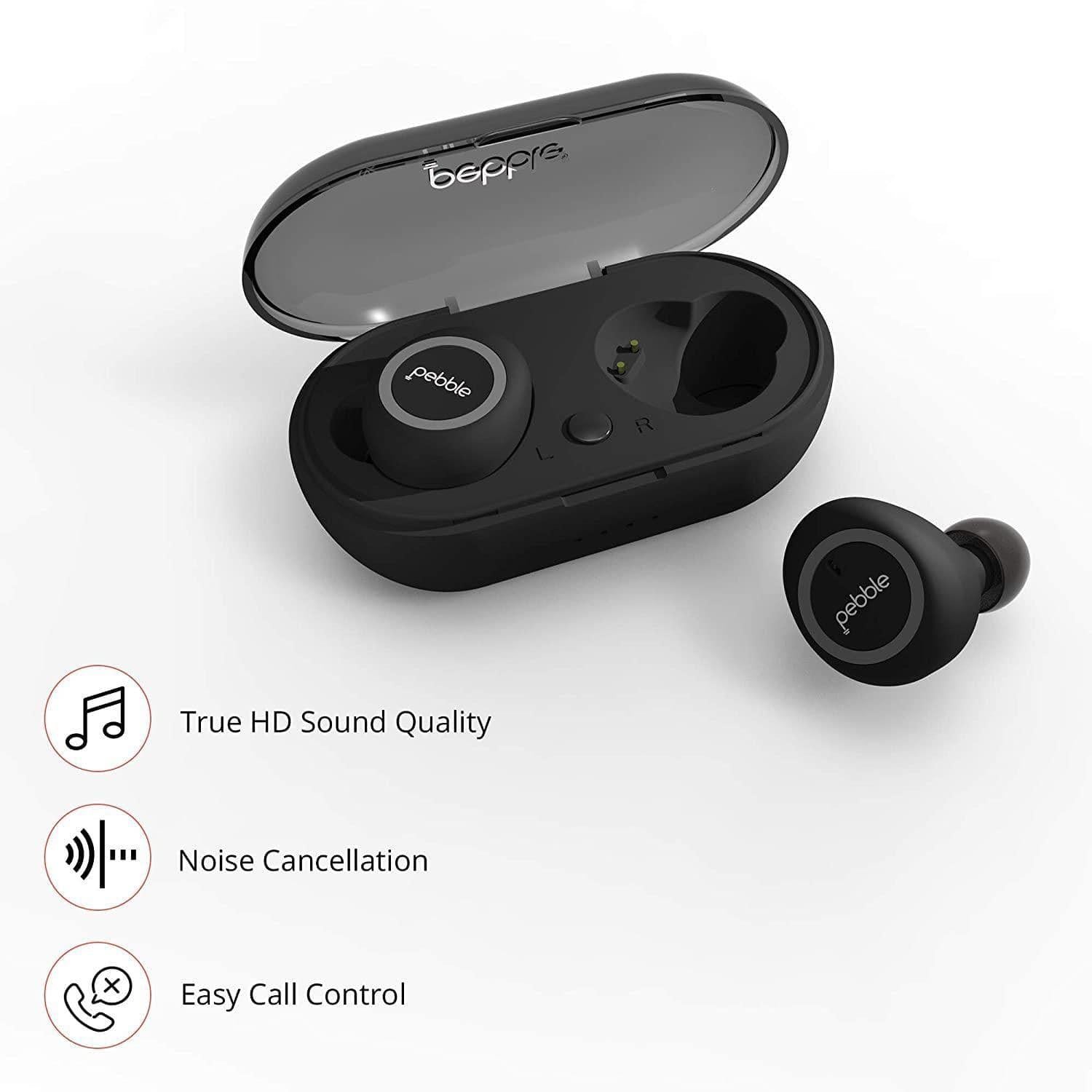 Pebble Duo True Wireless Earbuds-Wireless Earbuds-dealsplant