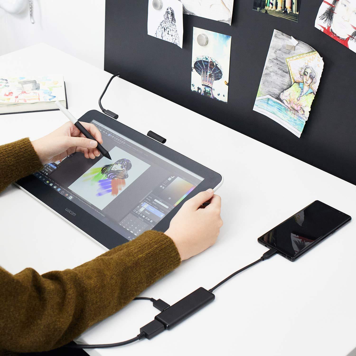 Wacom One Digital Drawing Tablet with Screen (DTC133W0C)